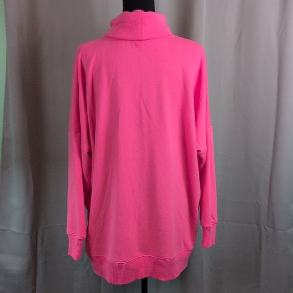 Aerie Vivid Pink Turtleneck Sweater - Picture 2 of 8